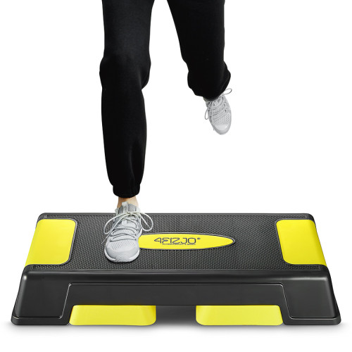 Степ платформа  3-ступінчаста 4FIZJO PRO 4FJ0225 Black/Yellow - фото №3